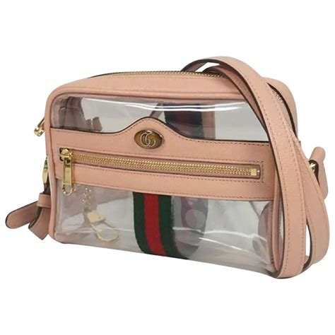 gucci parfums cosmetic pouch bag|Gucci ophidia clear bag.